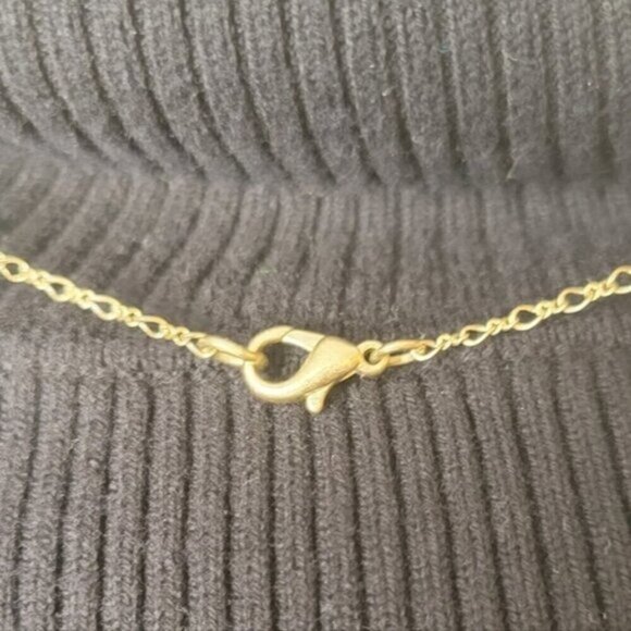 Gold Tone Necklace With Key Pendant - Picture 5 of 5